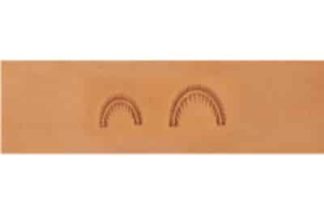 barry king geometrics, crescent shell geometric stamp tool