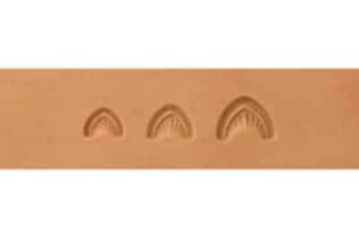 barry king geometrics, pointed crescent shell geometric stamp tools