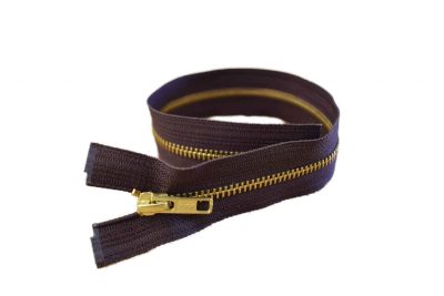 Brown Zipper - Brass #5