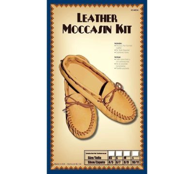 mocs, moccasins, moccasins kit, leather kit, realeather, silver creek