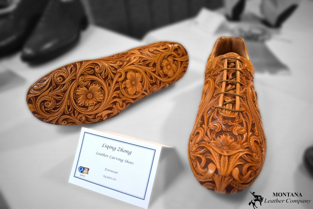 leather shoes, tooled shoes, hand crafted shoes