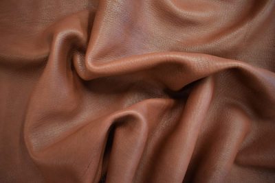 medium brown deerskin, mahogany deerskin