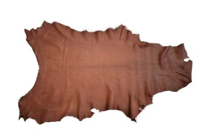 medium brown deerskin, mahogany deerskin