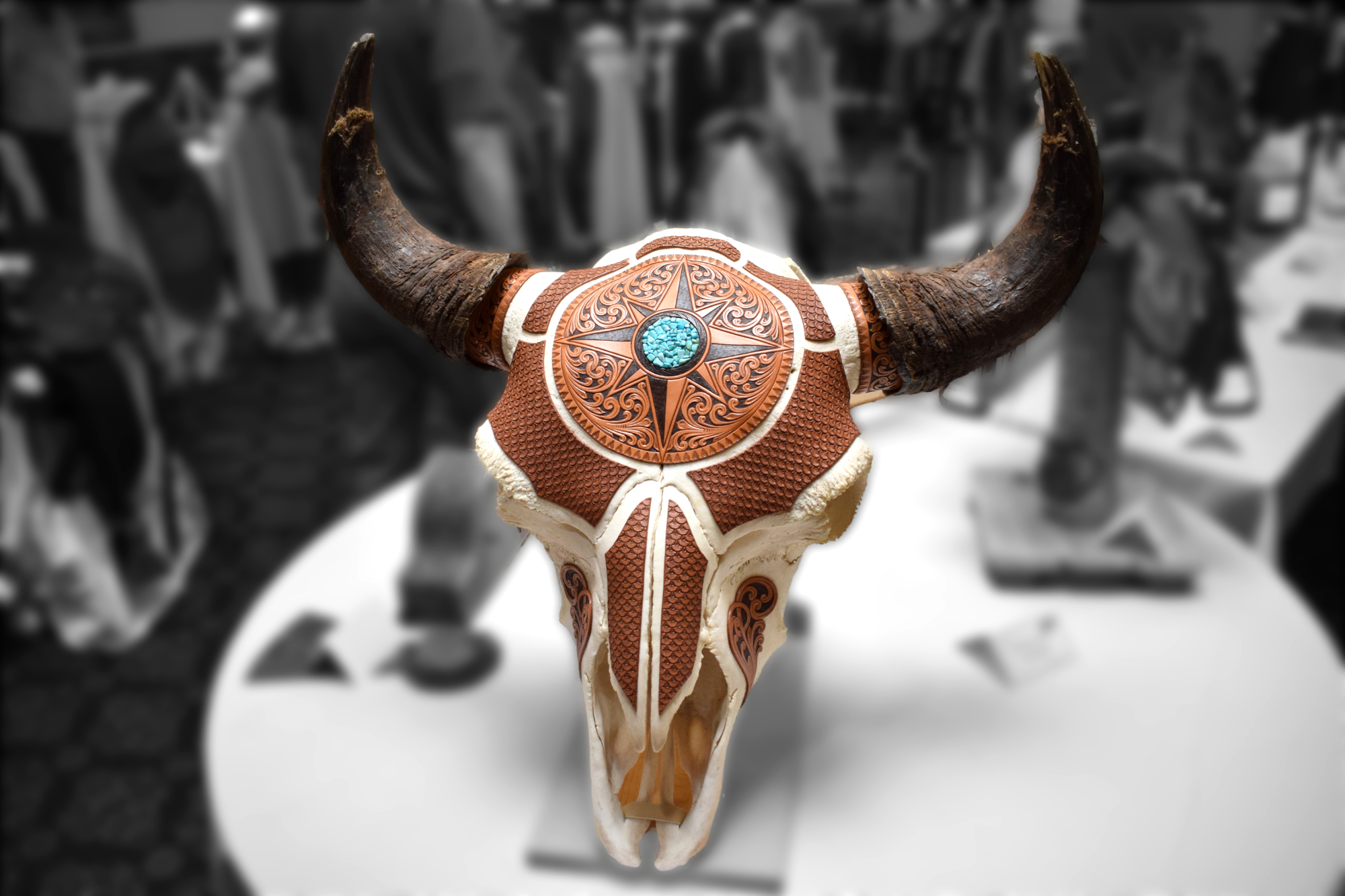 Embellished Bison Skull - Wayne Hape