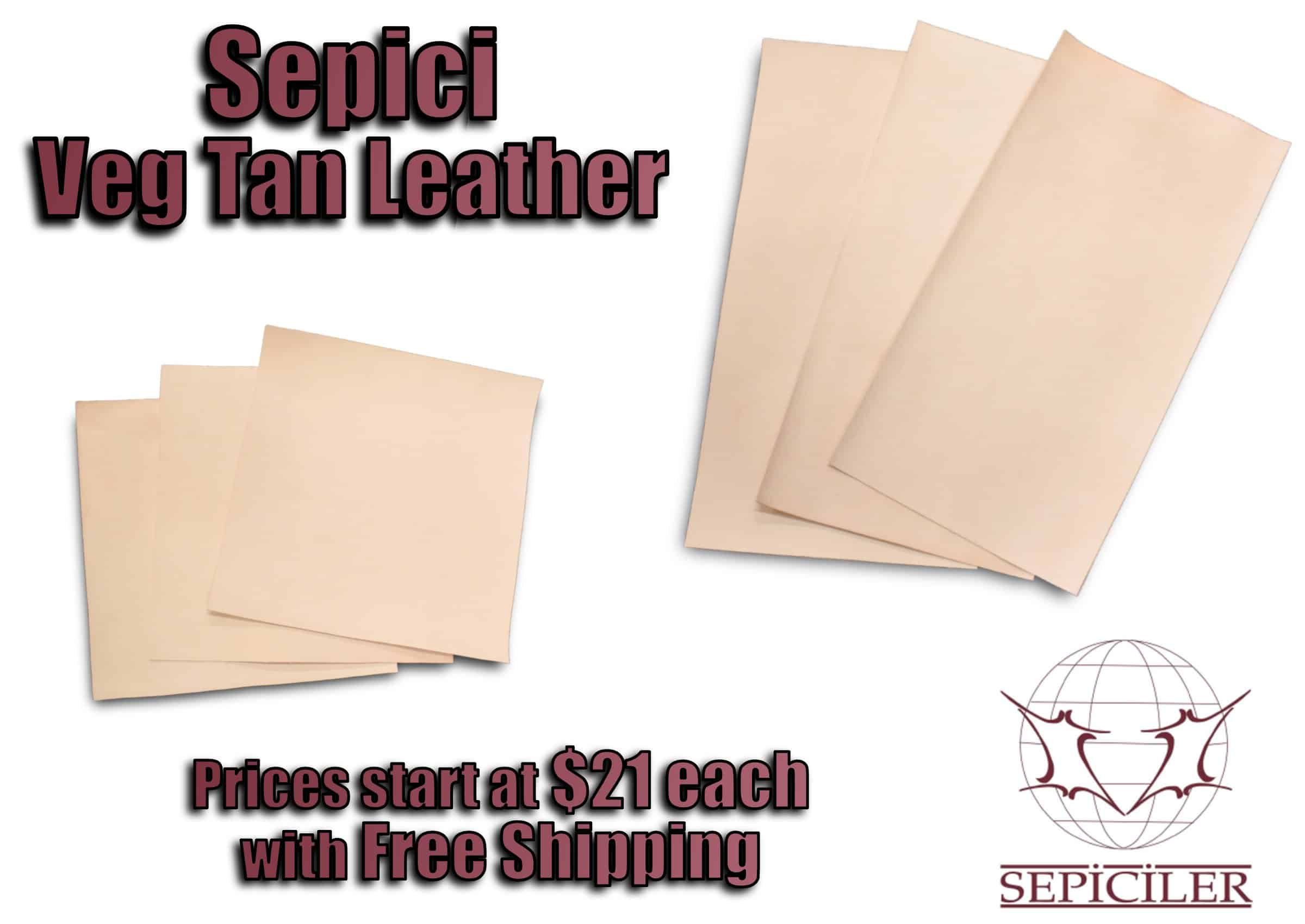 Sepici veg tan leather prices start at $ 21 each with free shipping