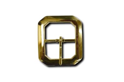 1-1/2" Brass Square Center Bar Buckle (#20944)