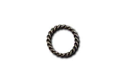 Antique Nickel Rope Ring (1-1/2")