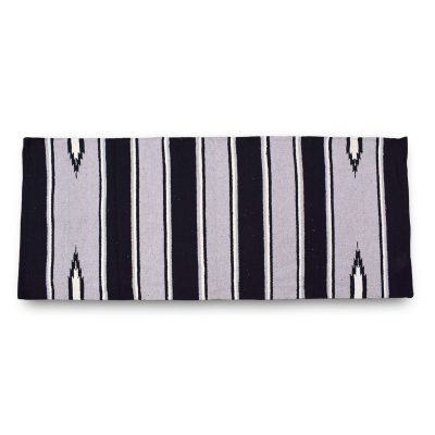 Navajo Saddle Blanket - Grey:Black