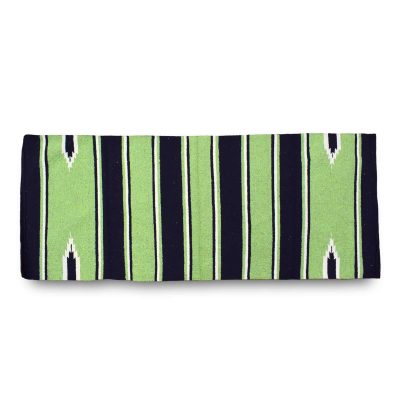 Navajo Saddle Blanket - Lime:Black