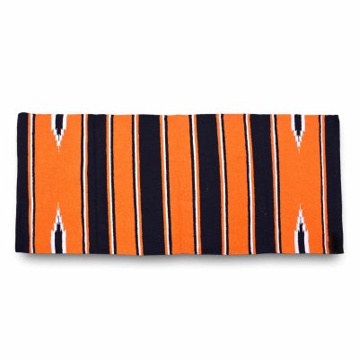 Navajo Saddle Blanket - Orange:Black