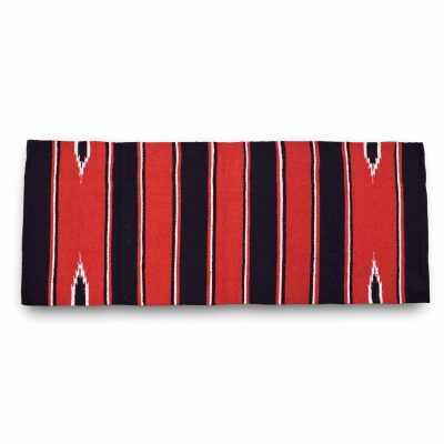 Navajo Saddle Blanket - Red:Black