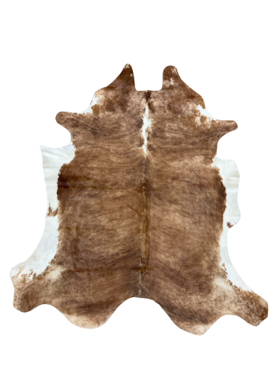 Brown and White Cow Hide