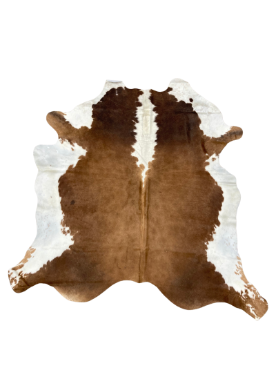 Brown and White Cow Hide