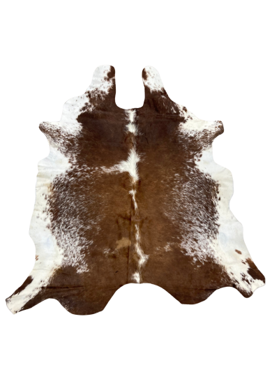 Brown and White Cow Hide