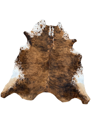 Brown, White, and Tan Cow Hide